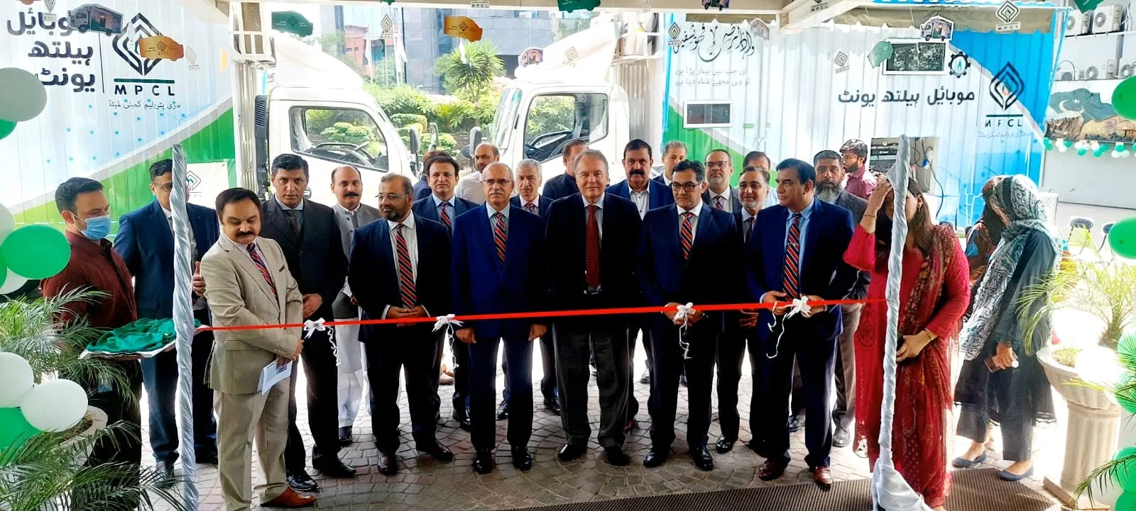 Opening event outside a completed mobile facility